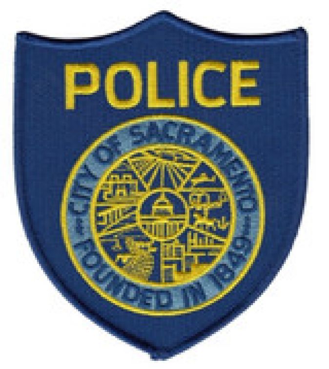 SACRAMENTO POLICE DEPARTMENT BLUE SHOULDER PATCH - SEW ON.